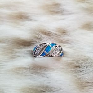 10/$10 Silver Plated Ring with Gemstone Accents